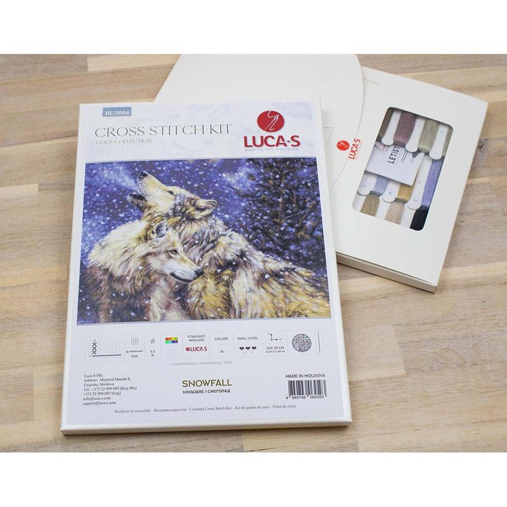 Luca-S Snowfall Counted Cross Stitch Kit
